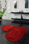 Mijölnir Juego de alfombrillas de baño Colors of Oval - Red